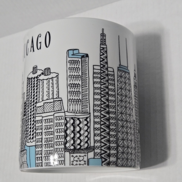 Chicago Oversized Mug Chicago Mug Ceramic Coffee Cup Souvenir Windy City - Picture 2 of 13